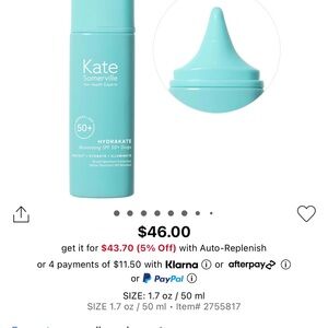 Kate Somerville Hydrakate Illuminating SPF 50+ Drops - Blue
